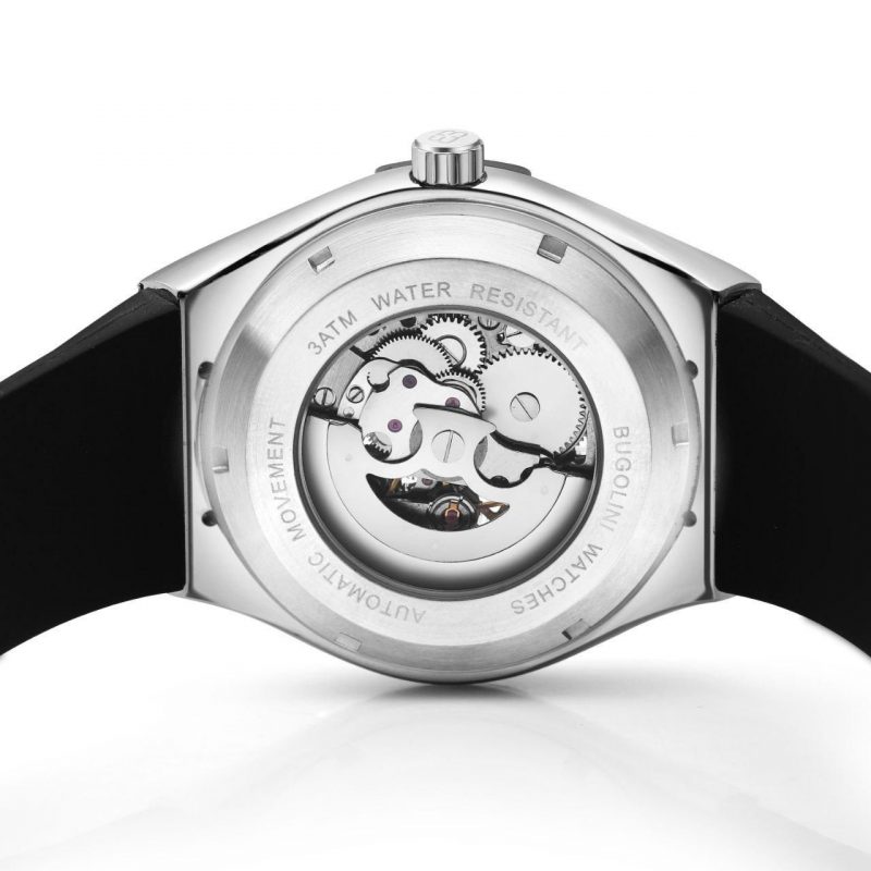 BUGOLINI® - Imperium Steel Silver - Mechanical Automatic Watch For Men - Image 3