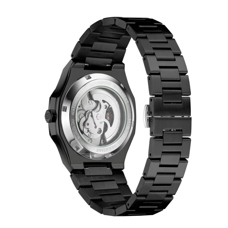 BUGOLINI® VENIVIDI Steel - Automatic Luxury Steel Watch - Midnight black For Men - Image 5
