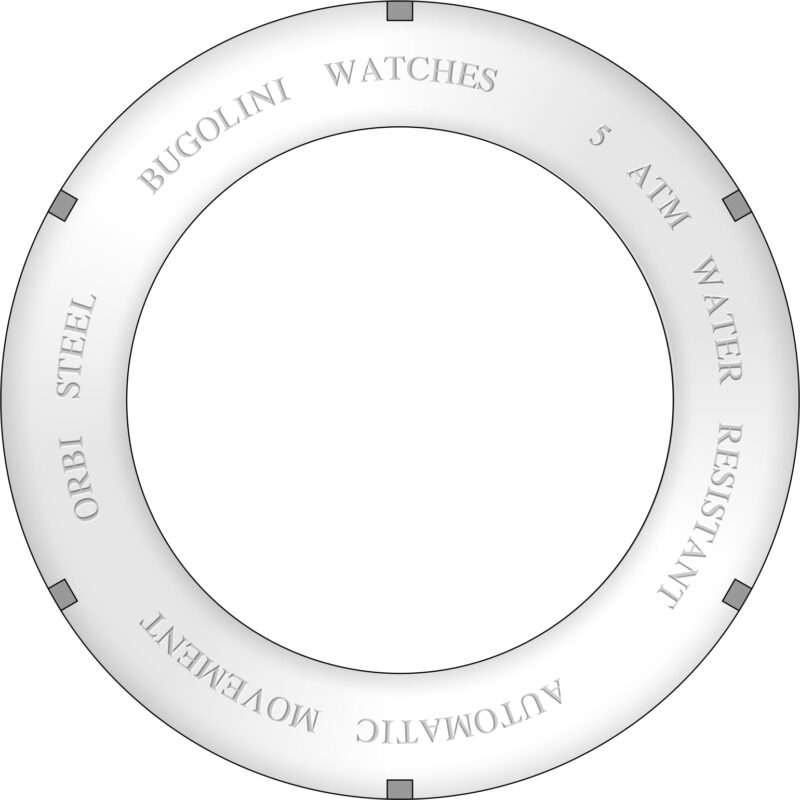 BUGOLINI® Orbis Steel - Automatic Mechanical Watch for Men - Black - Image 11