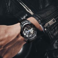 BUGOLINI® Orbis Steel - Automatic Mechanical Watch for Men - Black - Image 3