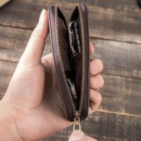 BUGOLINI Antiqus2 - Double Watch Case Bag Holder - Vintage Leather with Zipper Pouch - Image 14