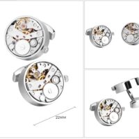BUGOLINI MANCHET - Mechanical Cufflinks with rotating parts - Designer Cufflinks for any Suit - Image 10