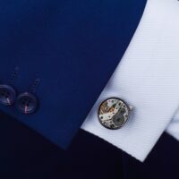 BUGOLINI MANCHET - Mechanical Cufflinks with rotating parts - Designer Cufflinks for any Suit - Image 3
