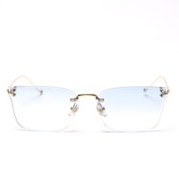 BUGOLINI® MACE - Designer Sunglasses - Polarized - UV400 - Transparent/Blue - Eyes Visible - Image 2