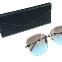BUGOLINI® Solis - Designer Sunglasses for Women - Polarized - UV400 - Black / Blue - Eyes Visible - Image 5