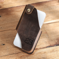 BUGOLINI® Felis - Portable Phone Holder for Men - Genuine Leather - Smartphone up to 6.7 inch - Brown - Image 7