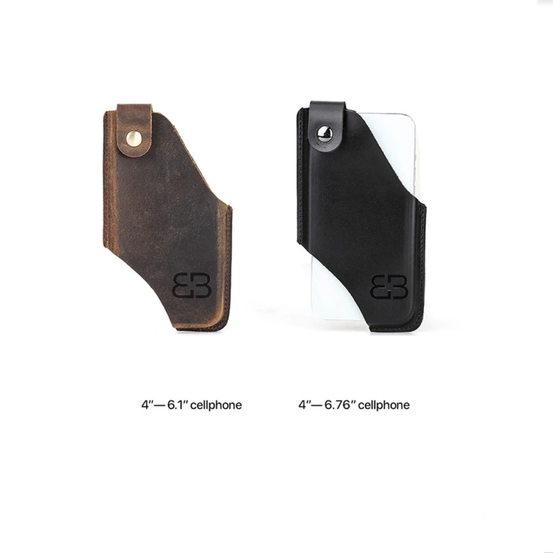 BUGOLINI® Felis - Portable Phone Holder for Men - Genuine Leather - Smartphone up to 6.7 inch - Brown - Image 8