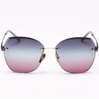 BUGOLINI® Solis - Designer Sunglasses for Women - Polarized - UV400 - Black / Blue - Eyes Visible - Image 2