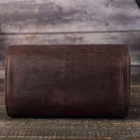 BUGOLINI ANTIQUS10 - Double Watch Holder - Leather Watch Holder with Button Closure - Suitable for 2 Watches - Image 8