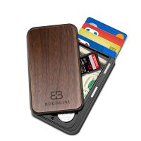 BUGOLINI VIDULUM - Card Holder - Walnut Wood + PC Case - Wallet for Men and Woman