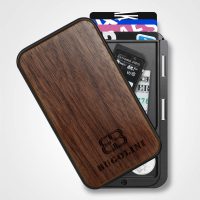 BUGOLINI VIDULUM - Card Holder - Walnut Wood + PC Case - Wallet for Men and Woman - Image 3