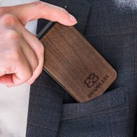 BUGOLINI VIDULUM - Card Holder - Walnut Wood + PC Case - Wallet for Men and Woman - Image 8