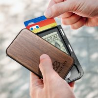 BUGOLINI VIDULUM - Card Holder - Walnut Wood + PC Case - Wallet for Men and Woman - Image 6