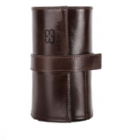 BUGOLINI ANTIQUS4 - Leather Watch Box with 6 Slots - Retro Watch Holder - Genuine Leather