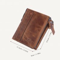 BUGOLINI VINDICI - Wallet with Genuine leather and RFID protection - Compact & Extended Double Zipper Wallet - Image 14