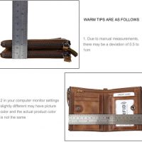 BUGOLINI VINDICI - Wallet with Genuine leather and RFID protection - Compact & Extended Double Zipper Wallet - Image 4