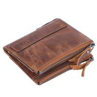 BUGOLINI VINDICI - Wallet with Genuine leather and RFID protection - Compact & Extended Double Zipper Wallet - Image 2
