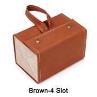 BUGOLINI Octavius3 - Glasses Holder - Pu Leather Glasses Holder with Press Studs Closure - Suitable for 4 Glasses - Image 2