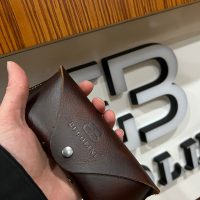 BUGOLINI® ACE – Leather Glasses Case – Genuine Leather Glasses Holder – Button Closure – Dark Brown - Image 9