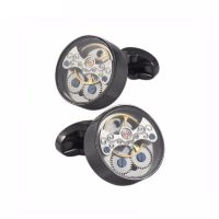 BUGOLINI CUFF V2 - Tourbillon Mechanical Cufflinks With Rotating Parts - DESIGNER CUFFLINKS - Environmentally Friendly Material - Suitable For Any Suit