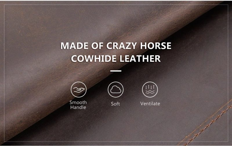 BUGOLINI SILAS - Portable Phone Holder For Men - Genuine Leather - Smartphone up to 6.1 inch - Coffee - Image 2