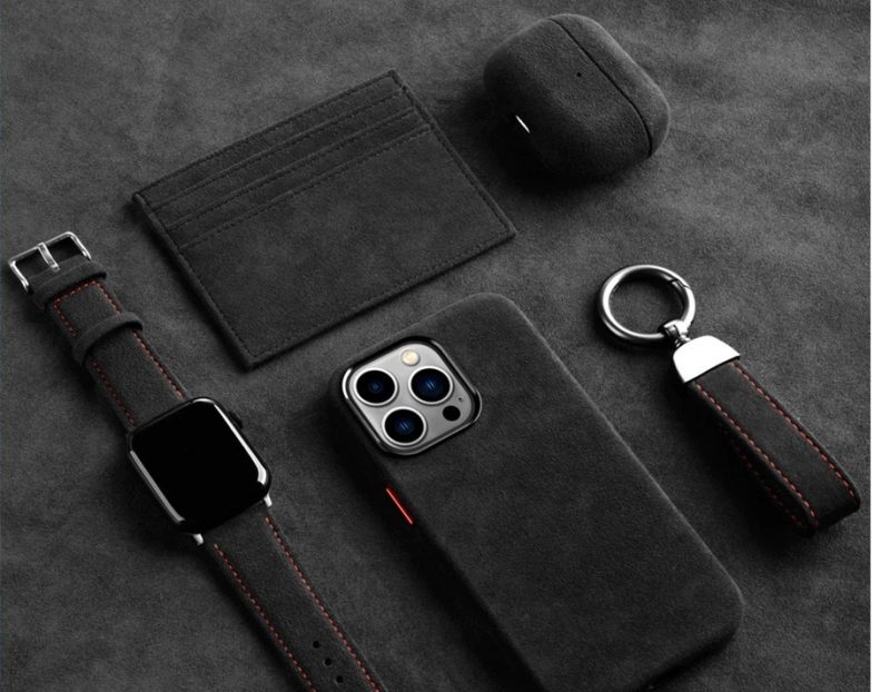 BUGOLINI Alcan-X - Magnetic Alcantara Case Cover Suitable for iPhone 14 - 9002 Alcantara Italy - Image 7