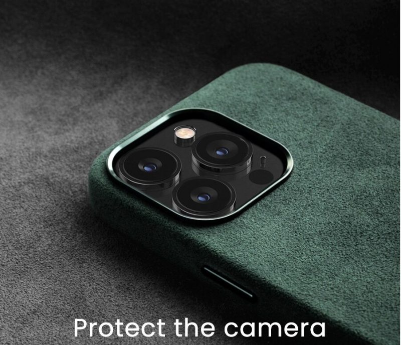 BUGOLINI Alcan-X - Magnetic Alcantara Case Cover Suitable for iPhone 14 - 9002 Alcantara Italy - Image 5