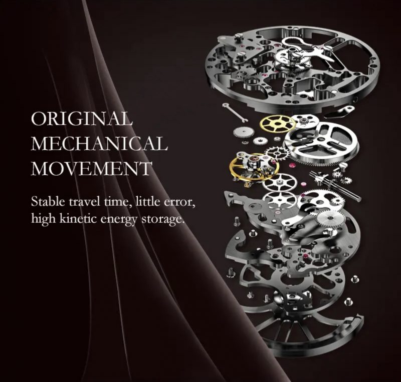 BUGOLINI Carpe Diem - Steel Automatic Watch - Double Movement - Mechanical - Luminous hands - Waterproof - Silver - Image 11