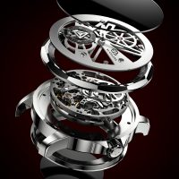 BUGOLINI Carpe Diem - Steel Automatic Watch - Double Movement - Mechanical - Luminous hands - Waterproof - Silver - Image 9