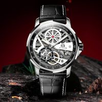BUGOLINI Carpe Diem - Steel Automatic Watch - Double Movement - Mechanical - Luminous hands - Waterproof - Silver - Image 6