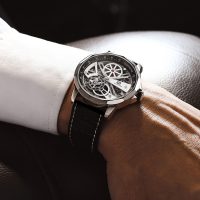 BUGOLINI Carpe Diem - Steel Automatic Watch - Double Movement - Mechanical - Luminous hands - Waterproof - Silver - Image 4