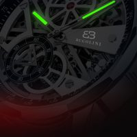 BUGOLINI Carpe Diem - Steel Automatic Watch - Double Movement - Mechanical - Luminous hands - Waterproof - Silver - Image 3