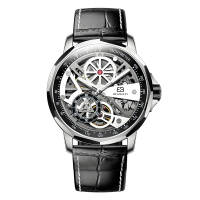 BUGOLINI Carpe Diem - Steel Automatic Watch - Double Movement - Mechanical - Luminous hands - Waterproof - Silver
