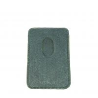 BUGOLINI Magnus - Magnetic Alcantara Card Holder - Magsafe - Alcantara Italy - Dark Green - Image 6