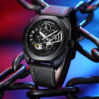 BUGOLINI NOCTIS - Steel Automatic Watch - Mechanical Miyota Movement - Luminous - Waterproof - Turning Bezel - Image 8