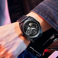 BUGOLINI NOCTIS - Steel Automatic Watch - Mechanical Miyota Movement - Luminous - Waterproof - Turning Bezel - Image 6