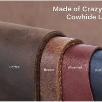 BUGOLINI Nero - Genuine Leather Cover - Handmade - Protective Cover - Case - Suitable for Apple Airpods 3 / Airpods Pro - Coffee - Image 10