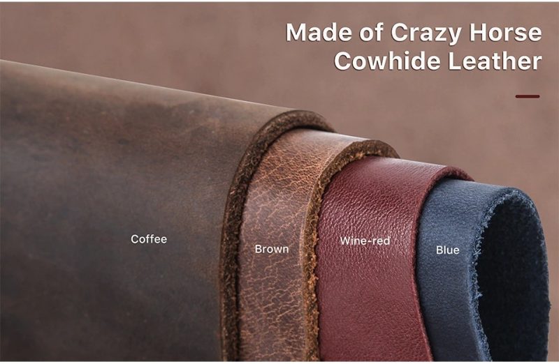BUGOLINI Nero - Genuine Leather Cover - Handmade - Protective Cover - Case - Suitable for Apple Airpods 3 / Airpods Pro - Coffee - Image 10