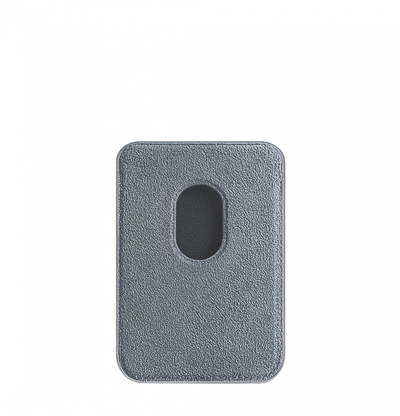 BUGOLINI Magnus - Magnetische Alcantara Pasjes Houder – Magsafe - Alcantara Italy – Grijs - Image 2