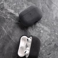 BUGOLINI Alexius - Alcantara Case Cover Suitable for Apple Airpods 3 - 9002 Alcantara Italy – Black - Image 3