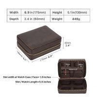 BUGOLINI Caia - Multifunctional Watch Holder - With Slots For 4 Cards And 1 Slot For Passport - Genuine Leather - Brown - Image 12