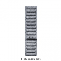 BUGOLINI Atomus – Watch Strap With Magnetic Closure Made Of Alcantara – Suitable For iWatch 42, 44 En 45MM – Light Grey - Image 2