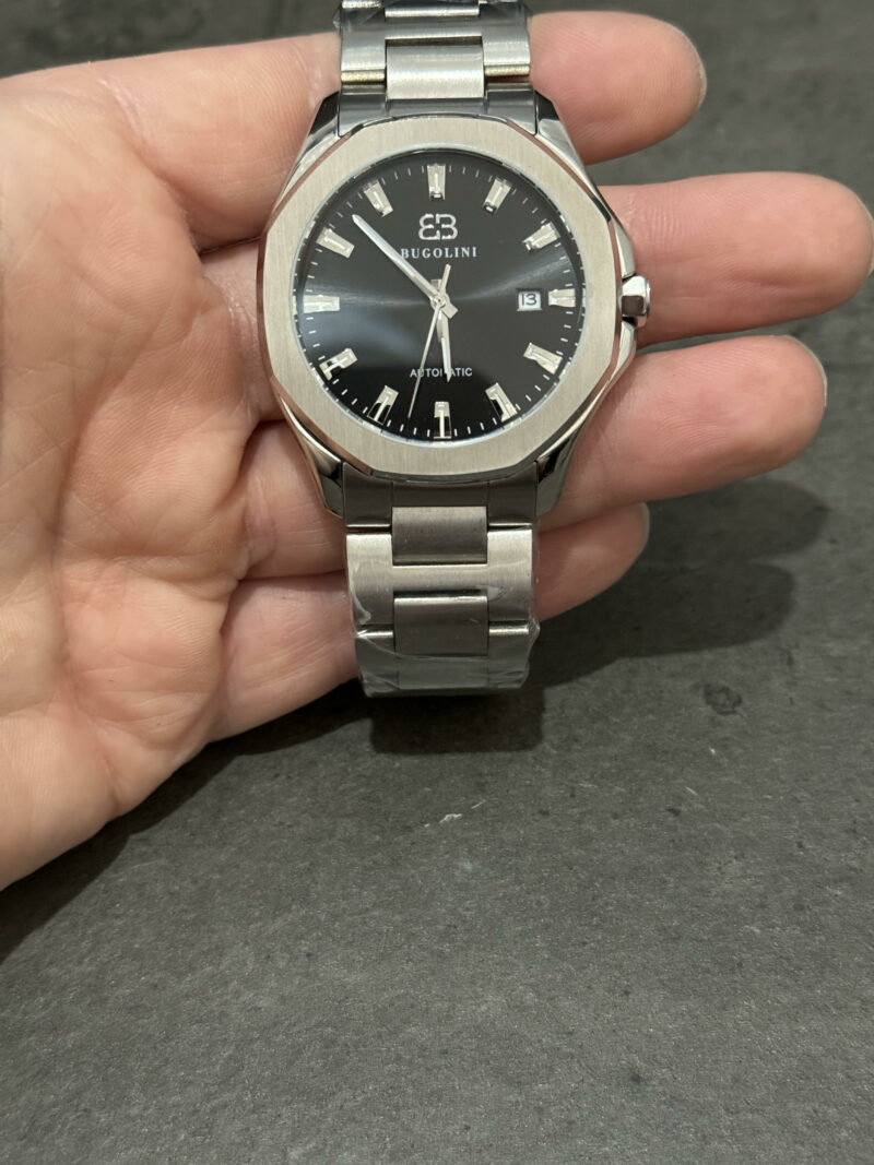 BUGOLINI ARCANE – Sapphire Crystal – Automatic Seiko Epson YN55A Movement – ​​Luminous watch hands – 316L Stainless Steel Silver - Image 14