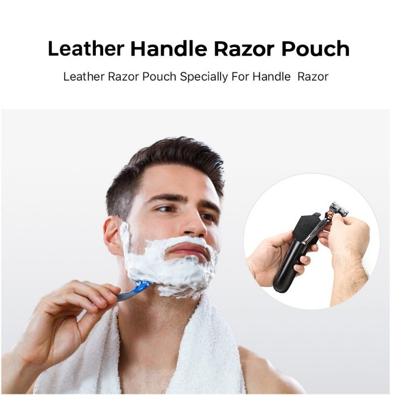 BUGOLINI Novacula - Leather Razor Holder - Retro Razor Holder - Genuine Leather - Black - Image 11