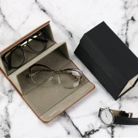 BUGOLINI Octavius3 - Glasses Holder - Pu Leather Glasses Holder with Press Studs Closure - Suitable for 4 Glasses - Image 8