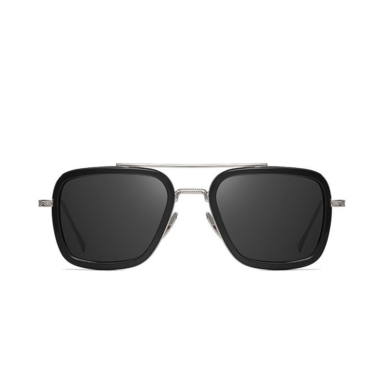 BUGOLINI® Hercules - Designer zonnebril voor heren - Gepolariseerd - UV400 - Zilverzwart - Afbeelding 2