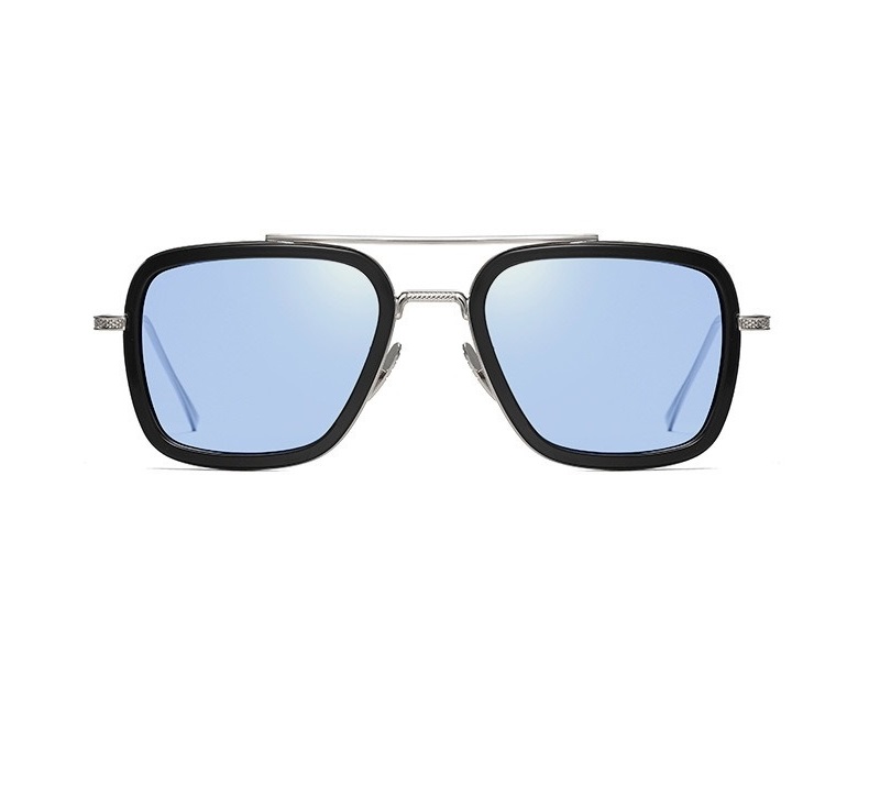 BUGOLINI® Hercules - Designer zonnebril voor heren - Gepolariseerd - UV400 - Zilverblauw - Afbeelding 2