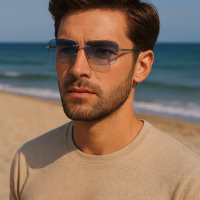 BUGOLINI® Milian - Designer Sunglasses - UV400 - Silver Light Blue - Image 6