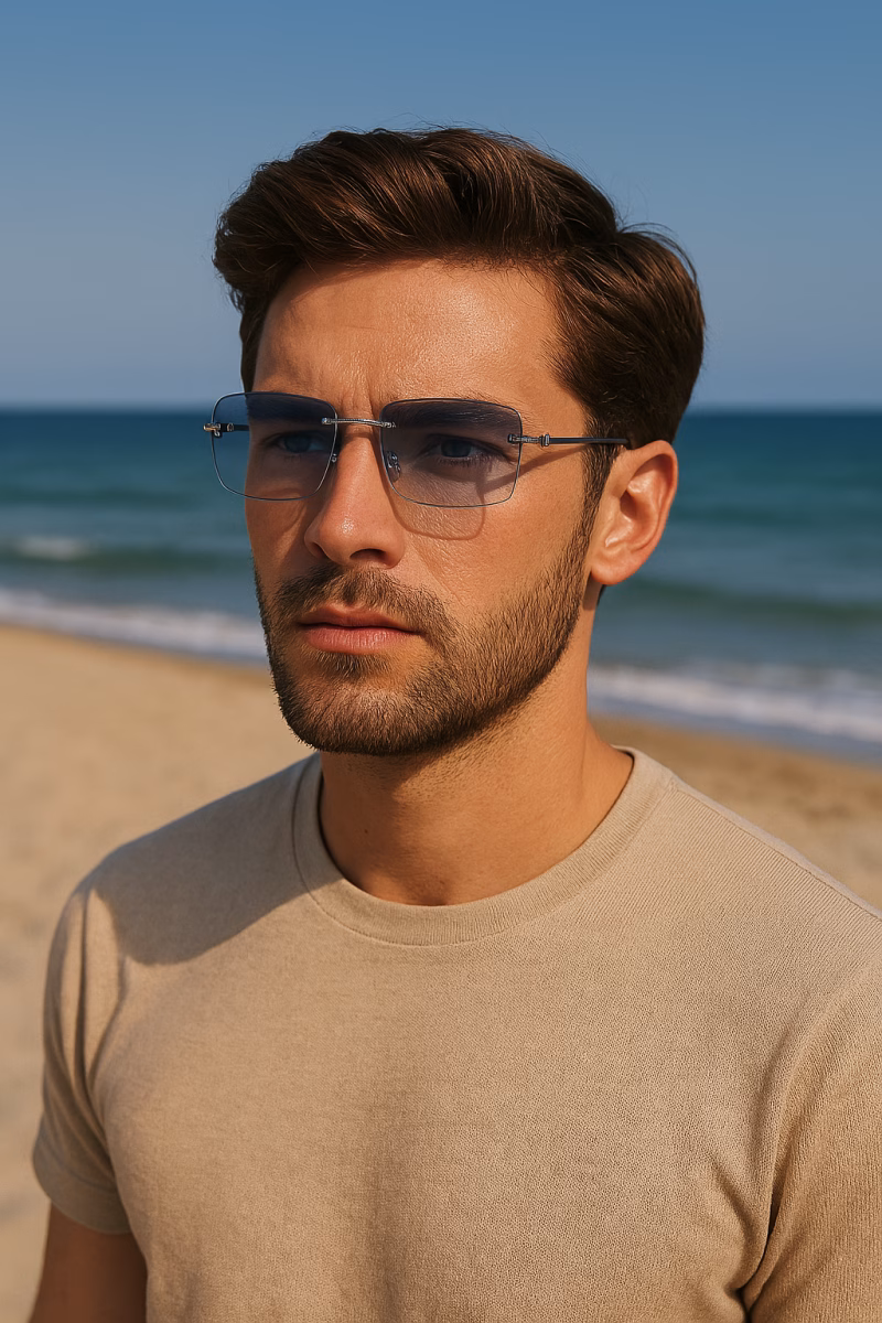 BUGOLINI® Milian - Designer Sunglasses - UV400 - Silver Light Blue - Image 6