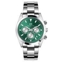 BUGOLINI Clover - Steel Watch – Chrono - MIYOTA Quartz – Waterproof - Steel Band – Mineral Glass - Zilver